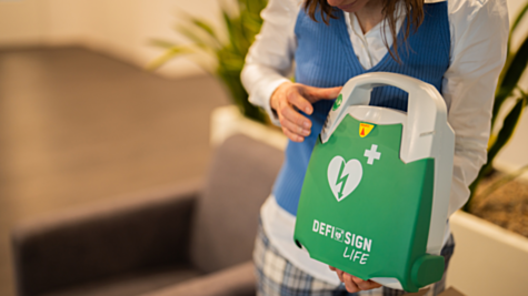 AED available for use in a workplace in Ireland