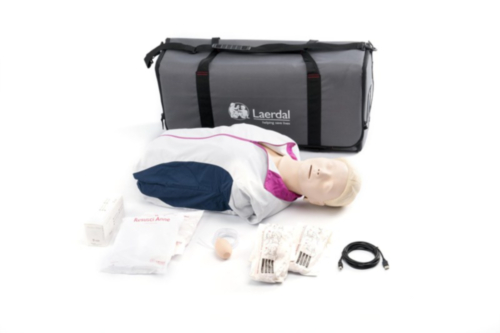 Laerdal Resusci Anne with QCPR, torso with bag