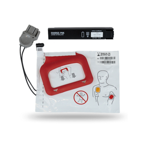Physio-Control CHARGE-PAK Charging stick and one set of Quickpak  adult electrode pads - 7266