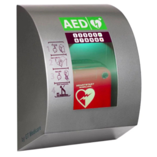 SixCase SC1440 RSS AED Outdoor Cabinet With PIN Code Lock (Grey) 