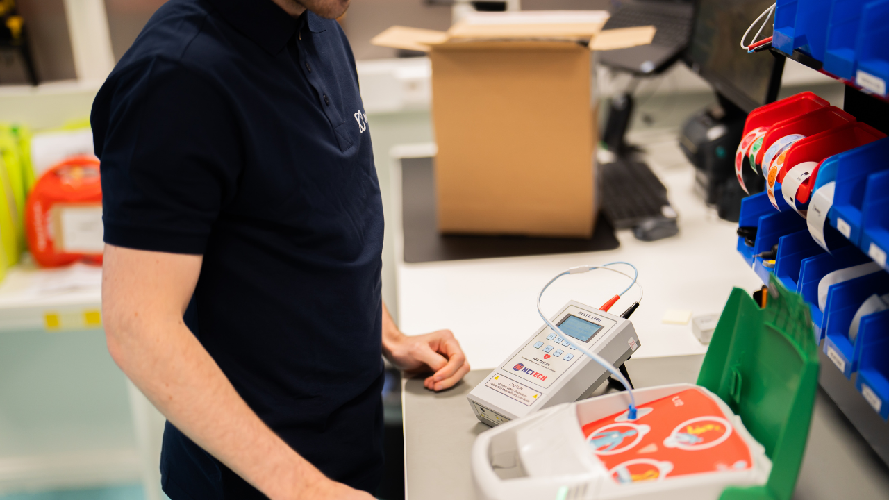 Regular AED maintenance and readiness check